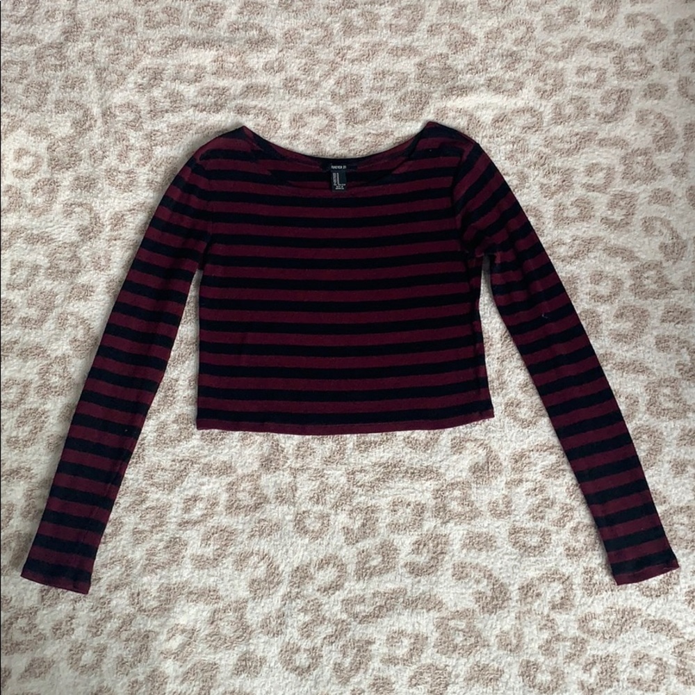 Forever 21 long sleeve crop top